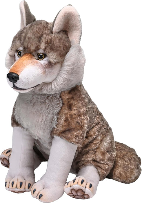 Wild Republic Artist Collection Wolf Plush Toy, 15 inches, Gift for Kids, Fill is Spun Recycled Water Bottles