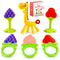 Baby Teething Toys 6-Pack, Food Grade Silicone Teether Set, Freezer Safe, BPA-Free for Babies 0-6 Months
