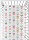 Sweet Jojo Designs Woodland Arrow Girl Baby Fitted Crib Sheet for Infant