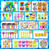 HOLILURE 324PCS 3-5 4-8-12, Pack Party Favors for Kids Fidget Toys Birthday Bulk Goodie Bag Stuffers, Treasure Box Toys