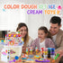 Sets 4-8 12 Counter Playset PLAY Ice Cream Cart Toys for Kids - Color Dough for Kids Ages with Cans, Pretend Play Toy