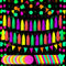 88 Pcs Glow Neon Party Supplies, Including Neon Paper Garland, Paper Tassels Garland, Triangle Flags for Birthday
