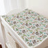 Woodland Mushroom Forest Changing Pad Covers, Watercolor Green Leaves Diaper Sheets for Boy Girl, Soft 32''x16''