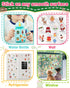 Oomloid Christmas Sticker Books for Kids, Christmas Gifts Reusable Sticker Books Stocking Stuffers for Toddlers, Travel
