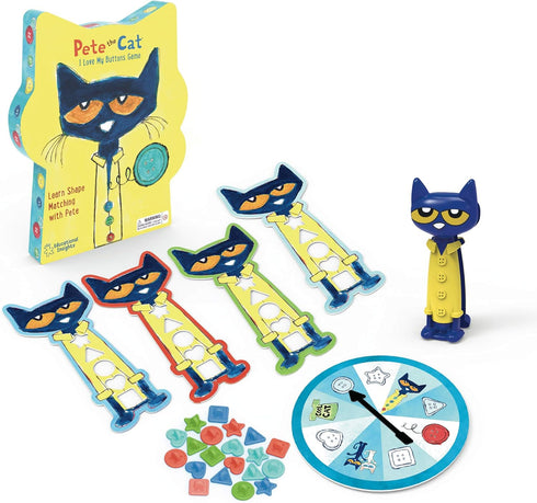 Pete The Cat I Love My Buttons Board Game by Educational Insights for Toddlers & Preschoolers