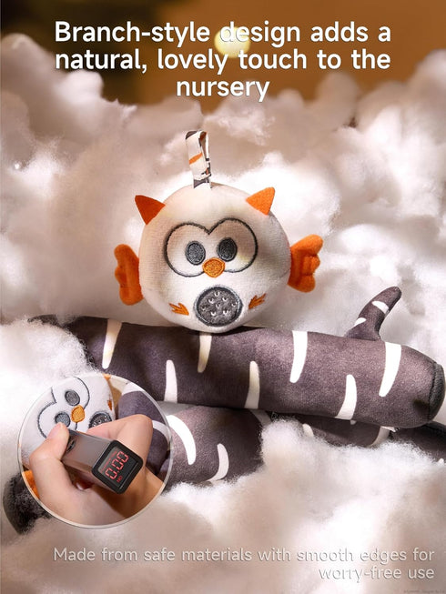 0 3 6 9 TUMAMA Baby Crib Mobile, Nursery Musical Mobile with Remote Control,Projection Night Light, Music and White