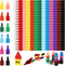 Spakon 30 Pcs Stackable Crayons Bulk 12 Colors Stacking Buildable Crayons Set