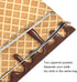 Burbuja 2 Pack, 2 Choco Ice Cream Cone Wet Dry Bags for Baby Cloth Diaper Waterproof Reusable Wet Bag with Zippered
