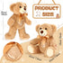 14 Inch Remembrance Bear Plush Stuffed Animal with Recorder Picture Frame Brown Voice Recording Stuffed Animal Recordable Gifts Fabric Animal Toy for Valentine's Day Christmas Baby Shower