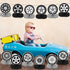 12 Pcs Race Car Centerpieces for Tables, Hot Wheel Decorations for Car Themed Birthday Party Decor