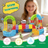 Set 3D 3 4 5 6 7 8 (95PCS) Electric Train for Kids,Infinity Racer Train,Educational STEM Learning Toy,Anti-Gravity