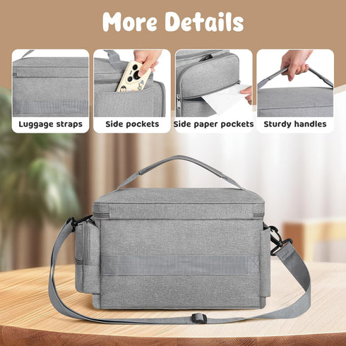 S1 S2 OCKLILY Breast Pump Bag for Spectra with Waterproof Mat, Breast Milk Cooler Bag for Pump Essentials, Pumping Bags