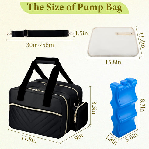Pack, Momcozy/Elvie/Willow, 6 9 Breastmilk Cooler Bag with Ice Wearable Breast Pump Storage Bag, Insulated Bottle
