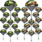 60 Pcs Army Camo Parachute Toys - Hand Throwing Camo Parachute Men, Plastic Soldiers, Outdoor Flying Gifts