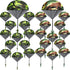 60 Pcs Army Camo Parachute Toys - Hand Throwing Camo Parachute Men, Plastic Soldiers, Outdoor Flying Gifts