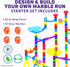 Marble Genius Marble Run - 130 Complete Pieces Maze Track for Kids Aged 4-8 Years Old, Starter Set