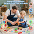 Set 3 44 Set 3 4 5 Kids Tool with Drill, Educational Montessori Toys for Year Old Boys Pcs STEM Kids Toys Wooden