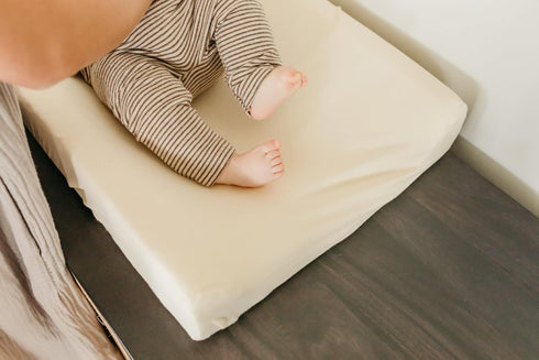 Copper Pearl Premium Knit Changing Pad Cover: Soft, Stylish, Universal Fit for All Standard Diaper Pads, Yuma
