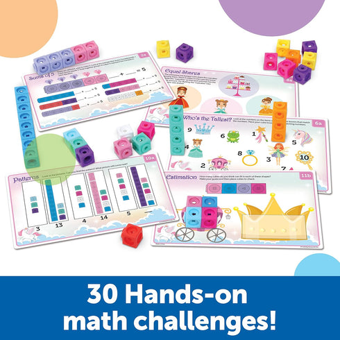 Learning Resources MathLink Cubes Activity Set: 115 Pieces, Fantasticals! STEM Math Games for Kids Ages 5+