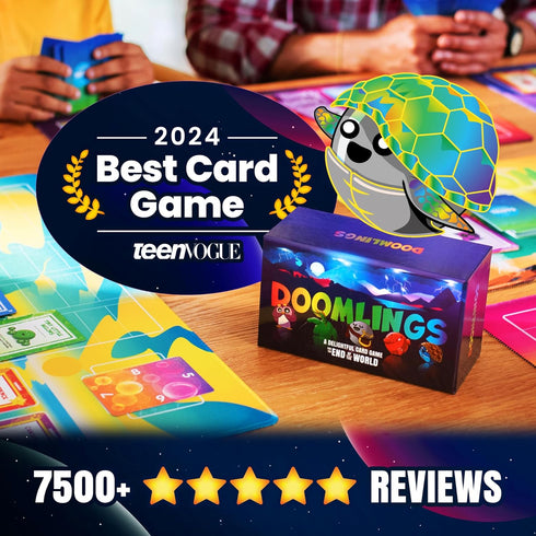 Doomlings 2-6 - A Delightful Card Game for The End of The World - Best New Strategy Card Game for Adults, Kids, & Teens