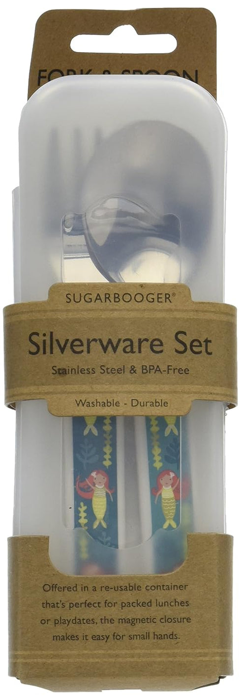 Sugarbooger Silverware Set, Isla The Mermaid Design