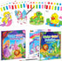 2 Pack Set 3 4 5 6 7 8 Paint with Water Coloring Books for Kids: Watercolor Painting Books for Ages Toddler Girl Boys