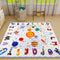 Mfmiudole Solar System Baby Gyms Playmats for Playpen, 50"50" Thicken ABC Alphabet Learning