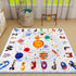 Mfmiudole Solar System Baby Gyms Playmats for Playpen, 50"50" Thicken ABC Alphabet Learning