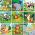 16 Piece Colorful Wooden Puzzles for Kids Ages 3-5, Educational Toys for Boys and Girls (9 Puzzles)