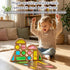 Set Set WOODENFUN Wood Building Blocks for Kids,Rainbow Stacker Stacking Game Construction Toys Preschool Colorful
