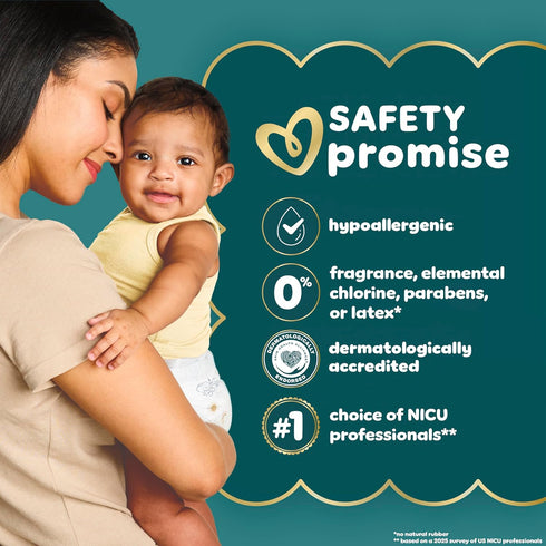 Set, Pampers Gift Disposable Diapers, Sensitive Wipes, & Milestone Gifts