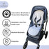 Reversible Stroller Seat Insert - Suessie Liner in Sand Stripe
