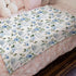 Watercolor Swan Boho Floral Baby Blanket, Retro Flowers Flannel Soft Swaddle, Toddler Newborn Crib Blanket 30x40