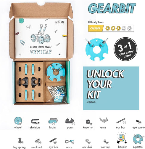 Vehicle Stem Building Toys, Educational Build Your Own Robot Toy for Kids Age 6+