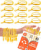 UpBrands 12 Pack YELLOW 7-Inch Zipper Bracelets - Fidget Party Favors for Kids, Bulk Anxiety Bracelets