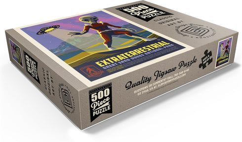 MyPuzzle Legends of The National Parks: Great Sand Dune's Extraterrestrials Vintage Poster - Premium 500 Piece Jigsaw
