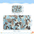 SyXIOP 28" 52" Camouflage Blue Cooling Baby Crib Mattress Cover x Absorbent Mattress Pads for Baby&Toddler