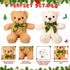 HyDren 18 Pack Bear Stuffed Animals - 10 Inch Plush Bears with Bow Tie for Baby Shower Birthday Party Favors (Beige,