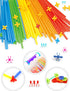 Straw Constructor Toy STEM Building Toys Set - 600P Interlocking Plastic Educational Engineering Kit for 3-12 Years Boy