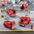 1-3 3-5, 5-in-1 Set 1 2 3 4 5 6 3-9 Fire Truck Toys for Toddler Fire Car Carrier Vehicle for Girls Years Old, Transport