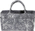 Sammy & Lou Collapsible Floral Felt Storage Caddy, Divided Design for Diapers, Wipes, Changing Items, 11.5 in x 6 in x