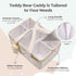 PeraBella Baby Diaper Caddy Organizer with Handle, Boy & Girl Shower Gift Basket, Portable Diaper Storage Basket Bin