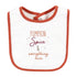 Hudson Baby Unisex Cotton Bibs in Pumpkin Spice - One Size Fits All