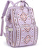 Xunteny Boho Diaper Bag Backpack for Mom Dad, Multifunctional Bohemia Baby Nappy Backpack