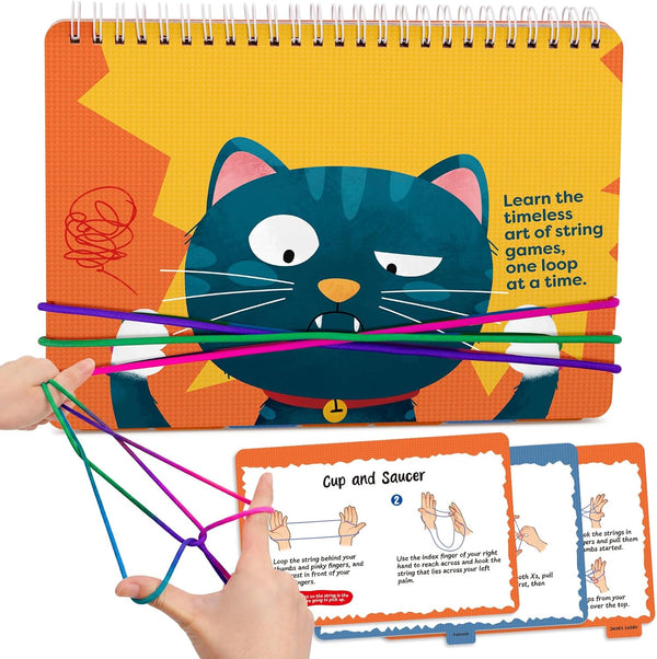 Kasfalci String Game Book Kit - Gifts for 8 9 10 11
