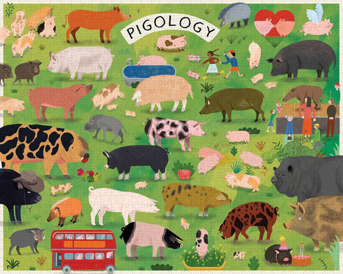 Princeton Architectural Press Pigology 1000 Piece Puzzle