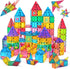 Jasonwell Magnetic Tiles, Kids Magnetic Blocks Building Sets, 3D Magnet Tile Building Toy for Educational STEM Toys for