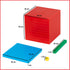 edxeducation Four Color Plastic Base Ten Set, 121 Pieces, Hands-on Math Manipulative for Kids