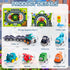 1 12-18 1-2 Trailor|1st 1 2 Big Cartoon Truck Car Toys for Year Old Boy with Playmat/Storage Bag|Baby and Toddler Toys