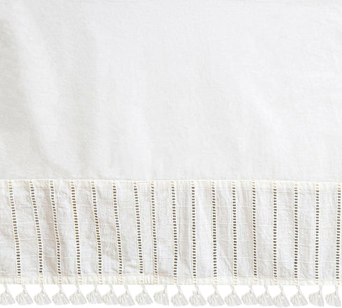 Crane Baby Wrap Around Bed Skirt for Crib, Cotton Crib Skirt for